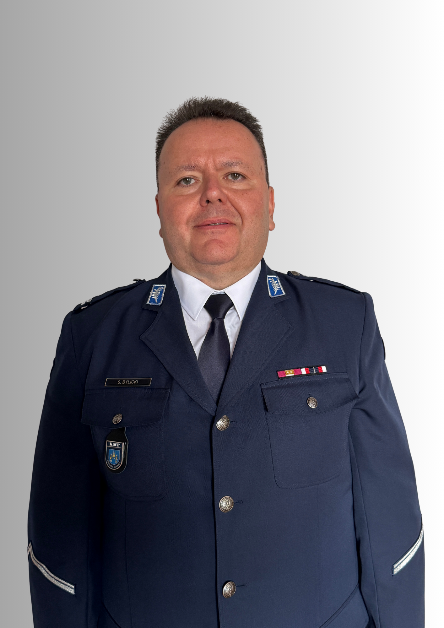 Wizerunek 1 Zastępcy Komendanta Miejskiego Policji w Piekarach Śląskich inspektora Sławomira Bylickiego